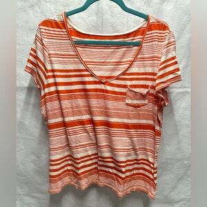 G.H. Bass & Co.short sleeved v-neck shirt